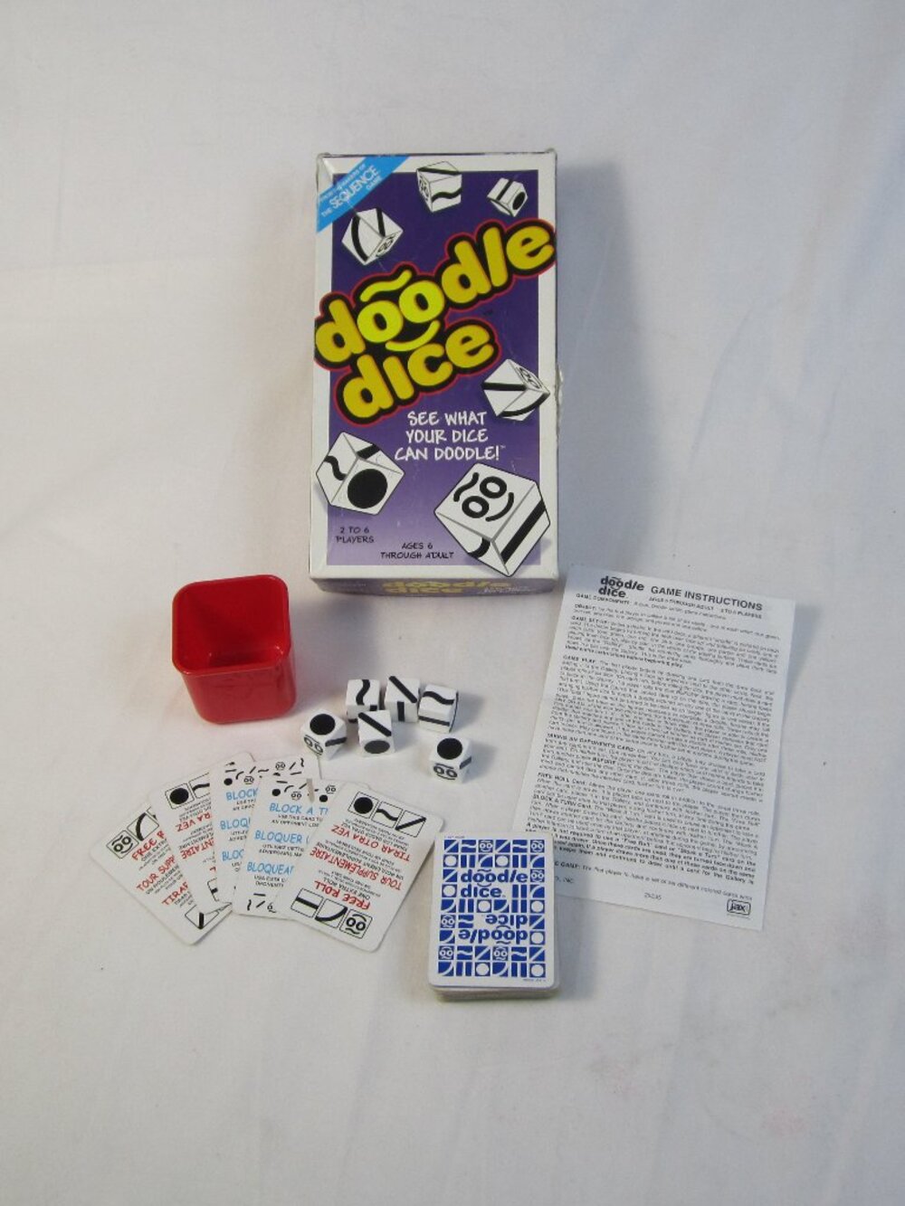 Doodle Dice Game Jax 2005- Complete - Fair Condition - Used